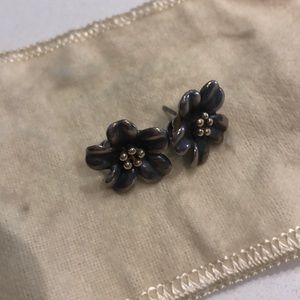 James Avery April Flower Earrings